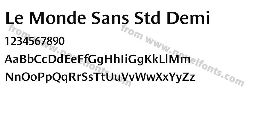 Le Monde Sans Std DemiPreview
