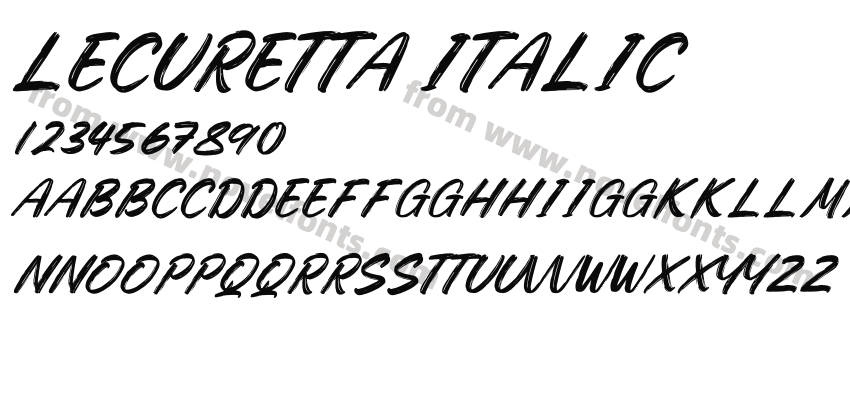 Lecuretta ItalicPreview
