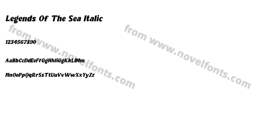 Legends Of The Sea ItalicPreview