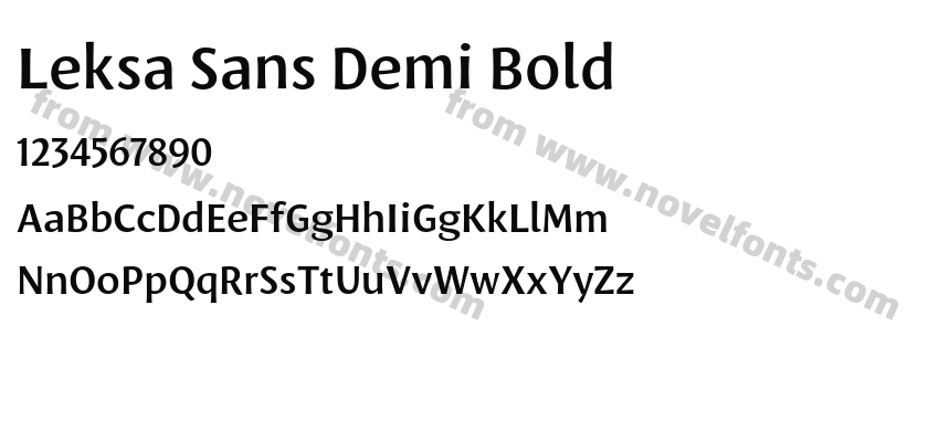 Leksa Sans Demi BoldPreview