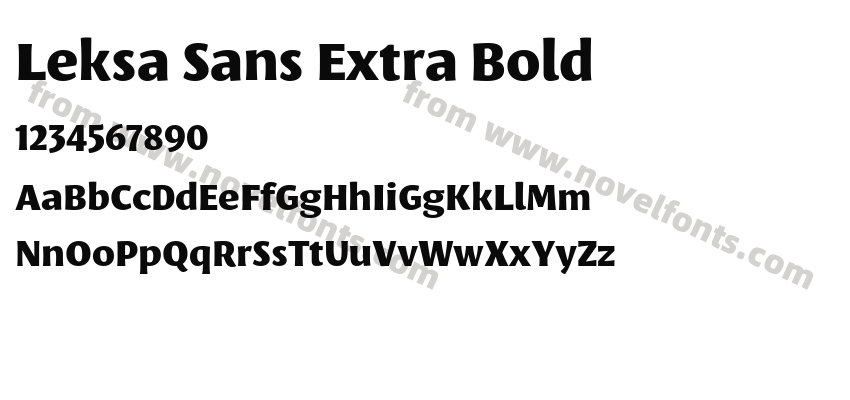 Leksa Sans Extra BoldPreview