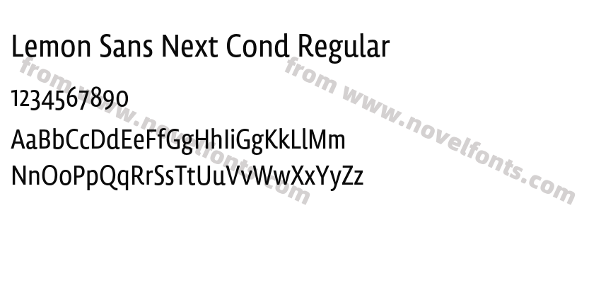 Lemon Sans Next Cond RegularPreview