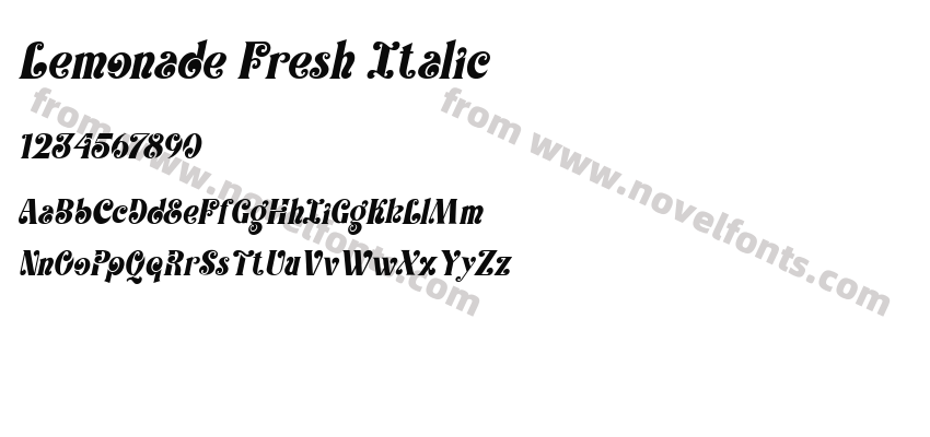 Lemonade Fresh ItalicPreview