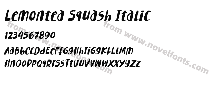 Lemontea Squash ItalicPreview