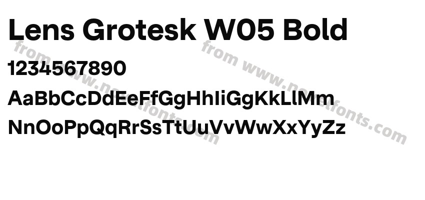 Lens Grotesk W05 BoldPreview
