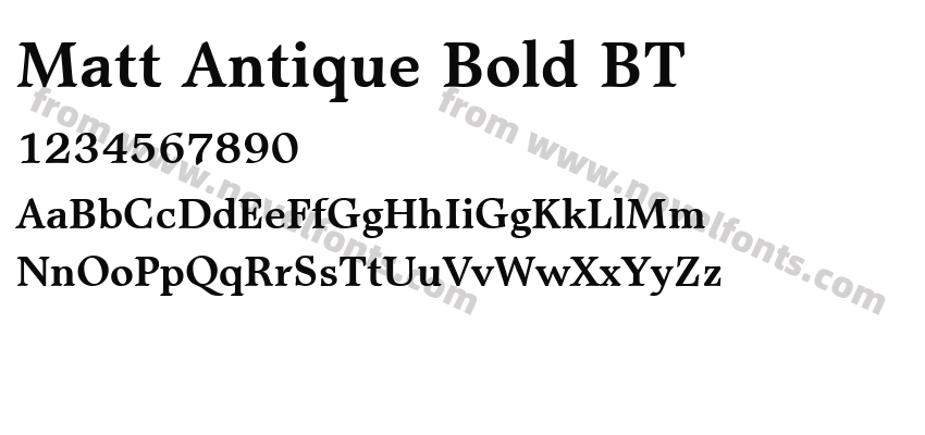 Matt Antique Bold BTPreview