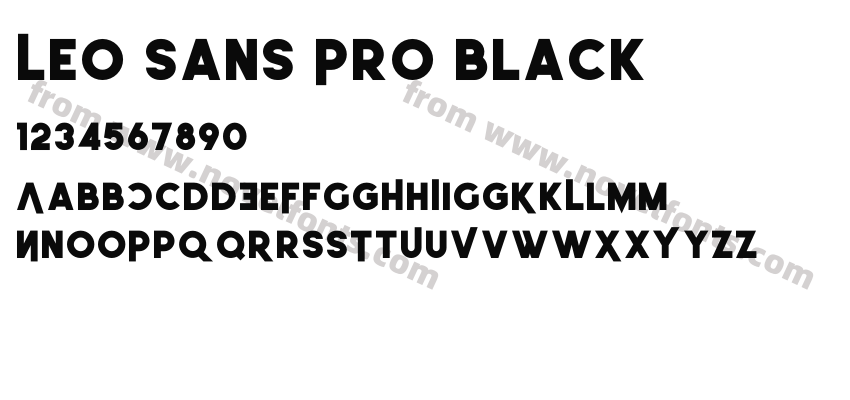 Leo Sans Pro BlackPreview