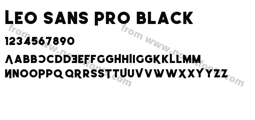 Leo Sans Pro BlackPreview