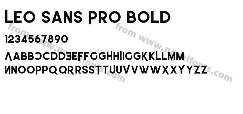 Leo Sans Pro BoldPreview