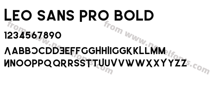 Leo Sans Pro BoldPreview