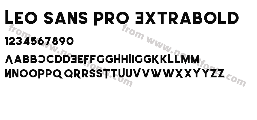 Leo Sans Pro ExtraboldPreview