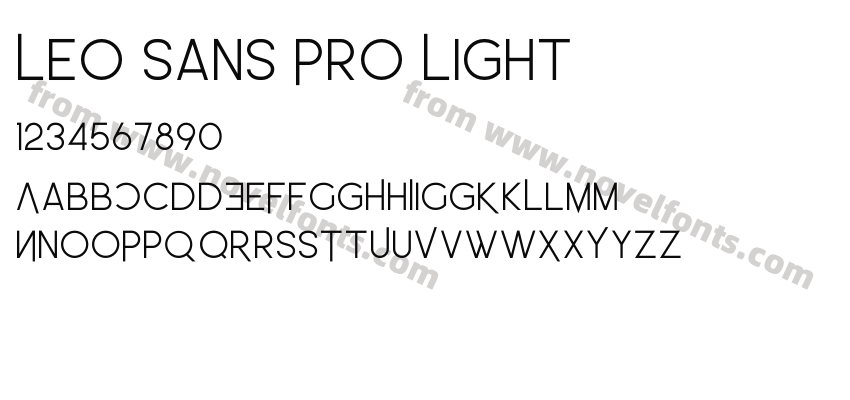 Leo Sans Pro LightPreview