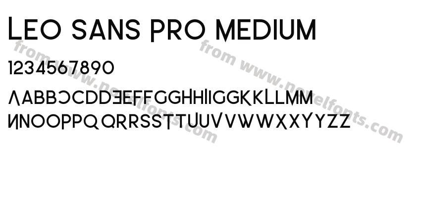 Leo Sans Pro MediumPreview