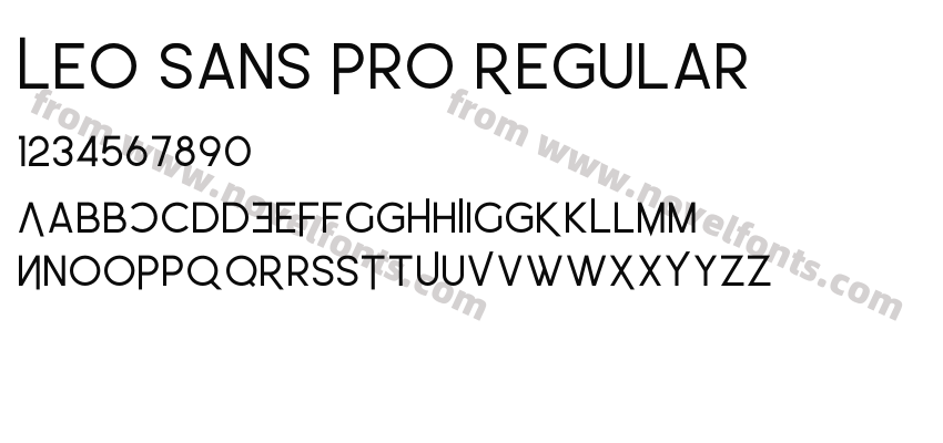 Leo Sans Pro RegularPreview