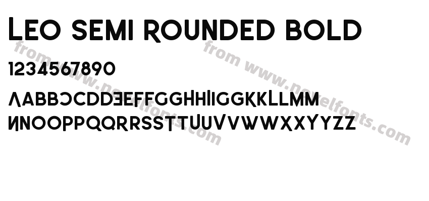 Leo Semi Rounded BoldPreview