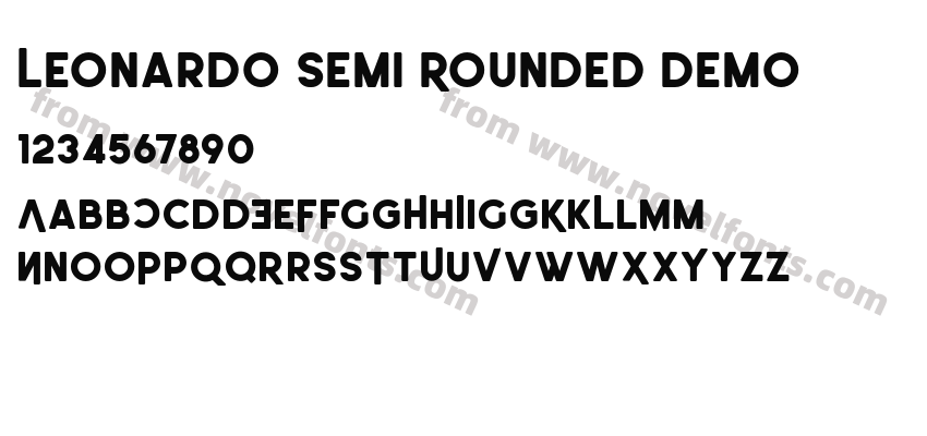 Leonardo Semi Rounded DemoPreview