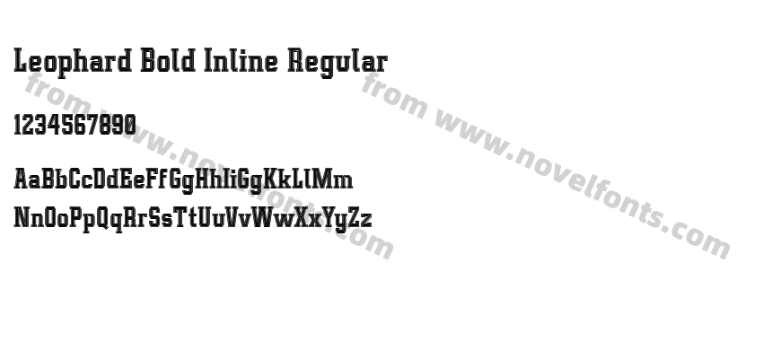 Leophard Bold Inline RegularPreview