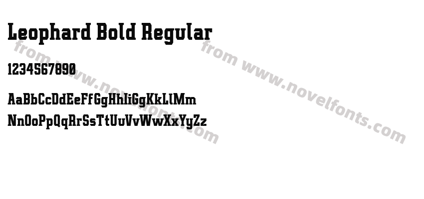 Leophard Bold RegularPreview