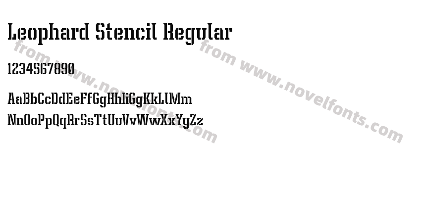 Leophard Stencil RegularPreview