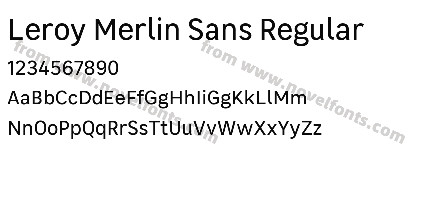 Leroy Merlin Sans RegularPreview