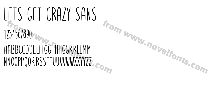 Lets get crazy sansPreview