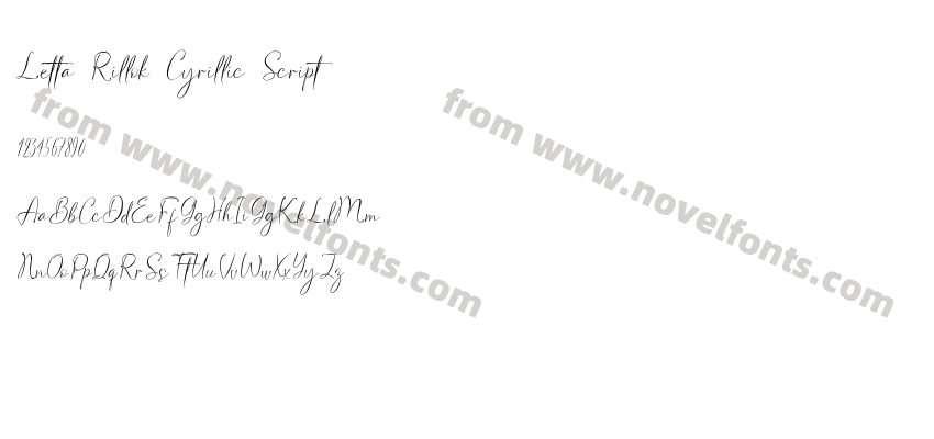 Letta Rillok Cyrillic ScriptPreview