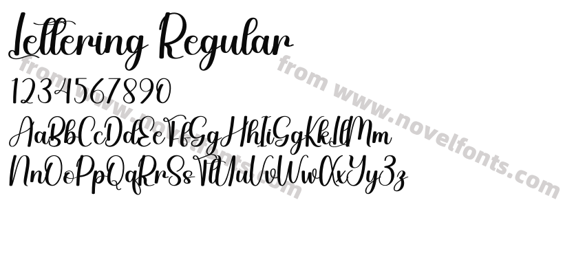 Lettering RegularPreview