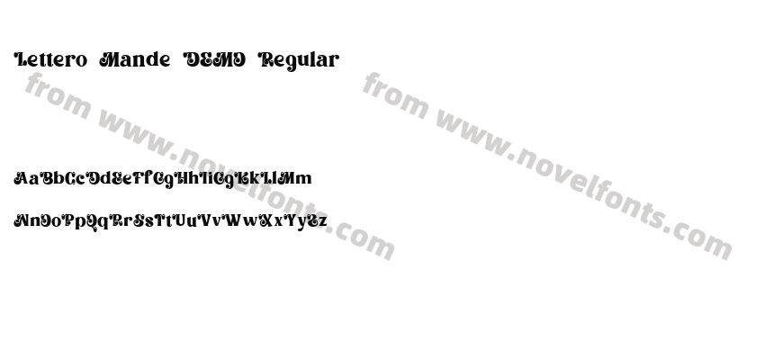 Lettero Mande DEMO RegularPreview