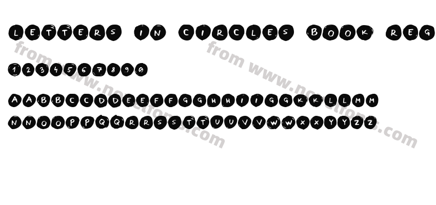 Letters in Circles Book RegularPreview