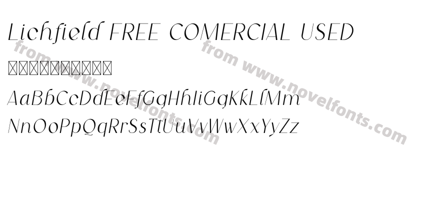 Lichfield FREE COMERCIAL USEDPreview