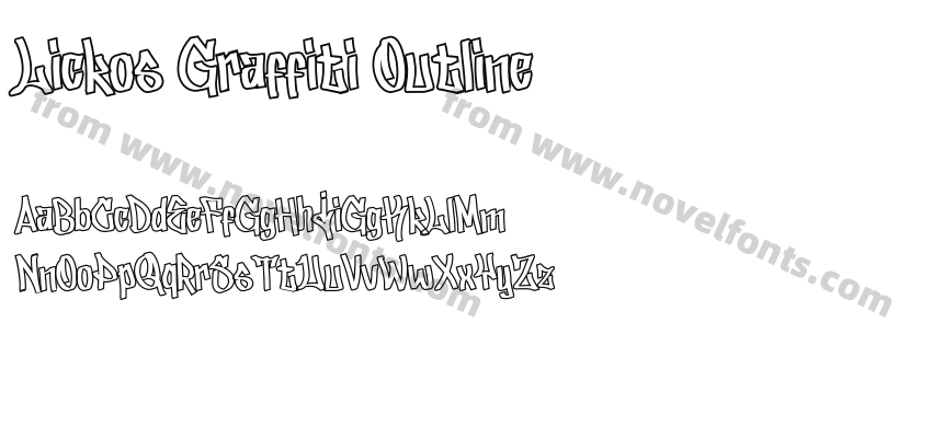 Lickos Graffiti OutlinePreview