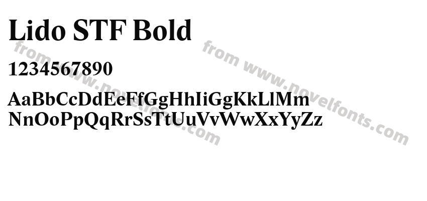 Lido STF BoldPreview
