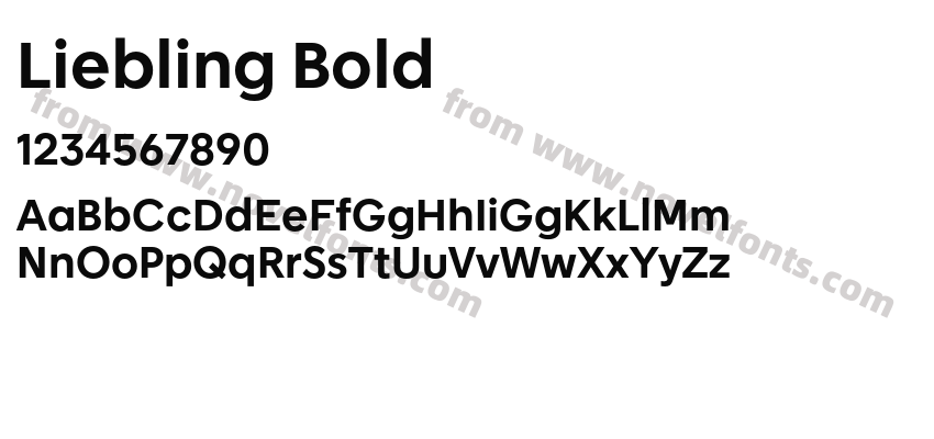 Liebling BoldPreview