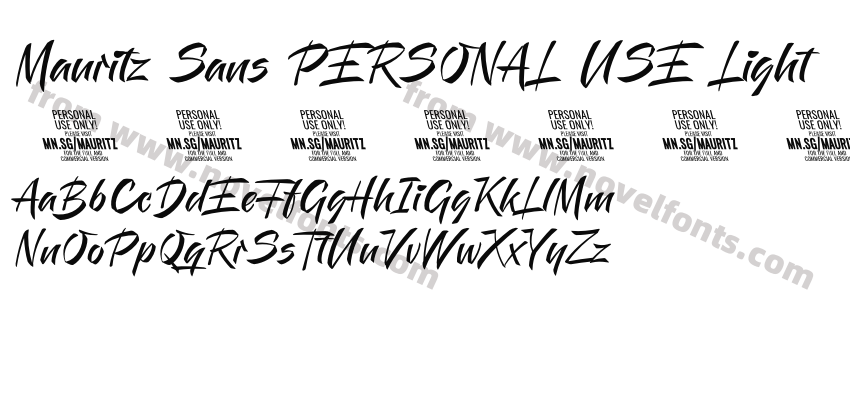 Mauritz Sans PERSONAL USE LightPreview