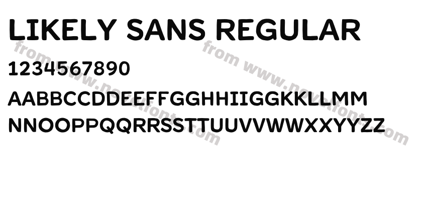Likely Sans RegularPreview