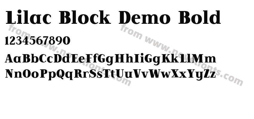 Lilac Block Demo BoldPreview