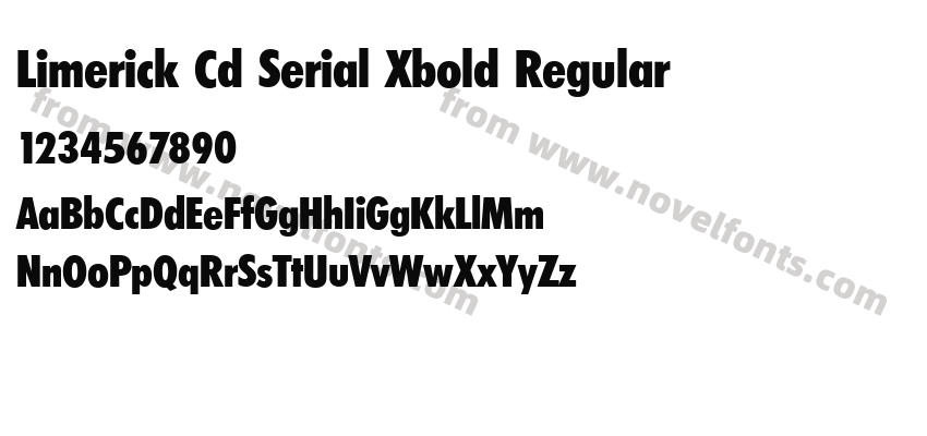 Limerick Cd Serial Xbold RegularPreview