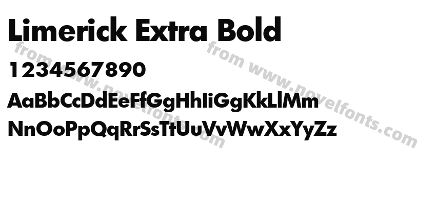 Limerick Extra BoldPreview
