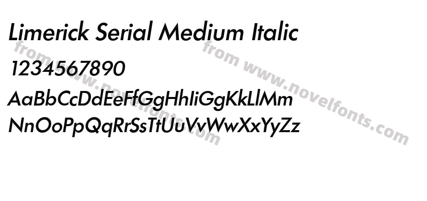 Limerick Serial Medium ItalicPreview