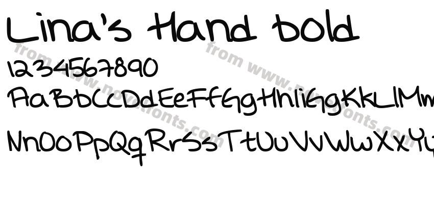 Lina's Hand boldPreview
