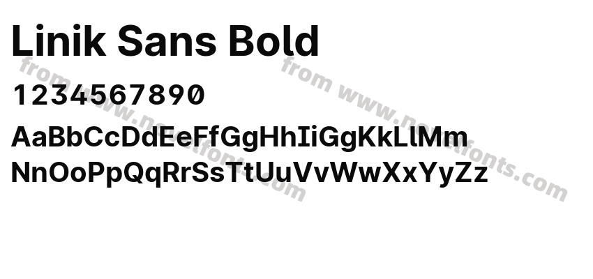 Linik Sans BoldPreview