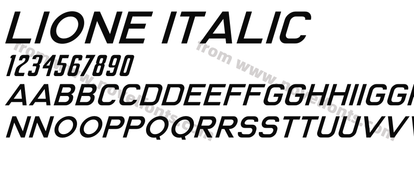 Lione ItalicPreview