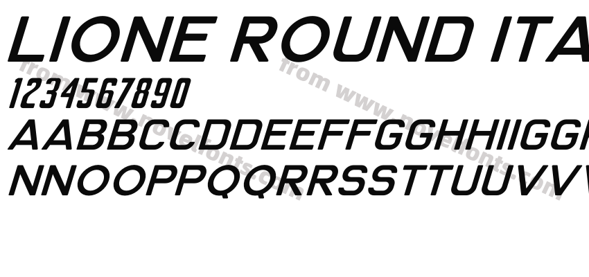 Lione Round ItalicPreview