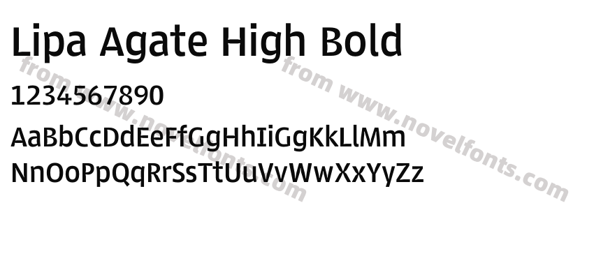 Lipa Agate High BoldPreview