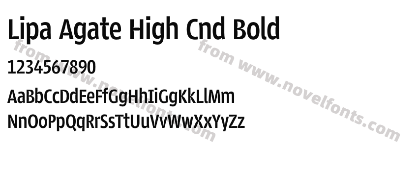 Lipa Agate High Cnd BoldPreview