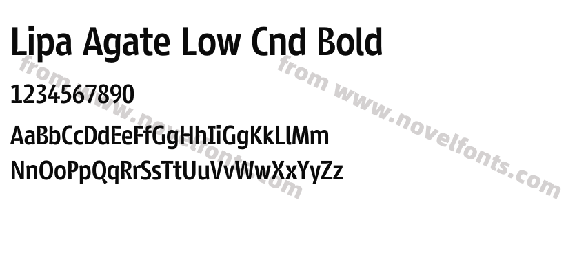 Lipa Agate Low Cnd BoldPreview
