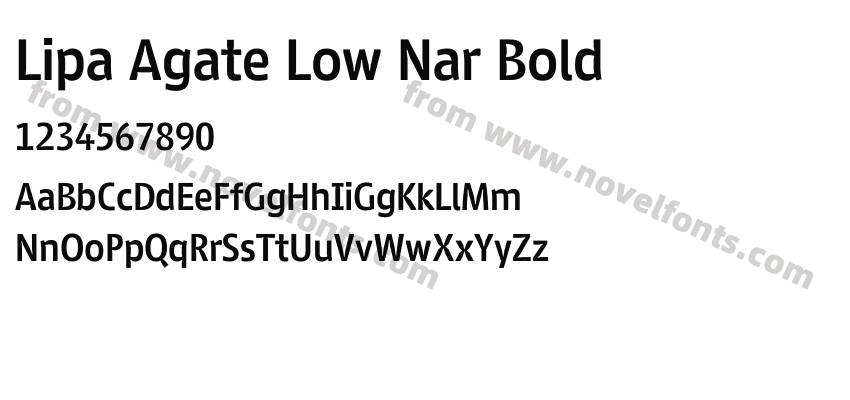 Lipa Agate Low Nar BoldPreview