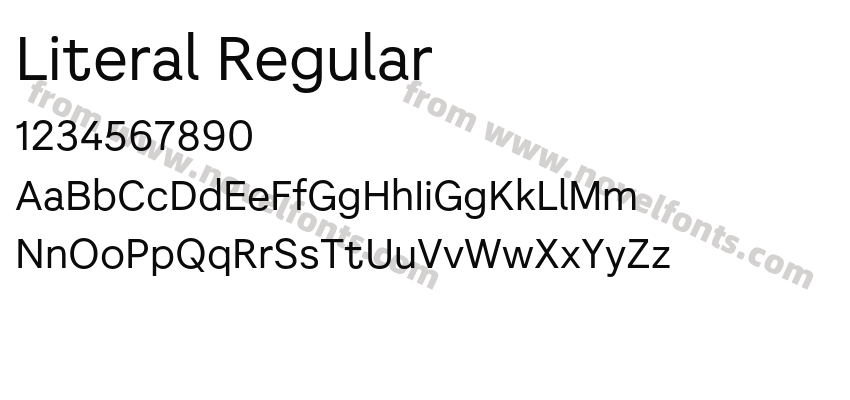 Literal RegularPreview