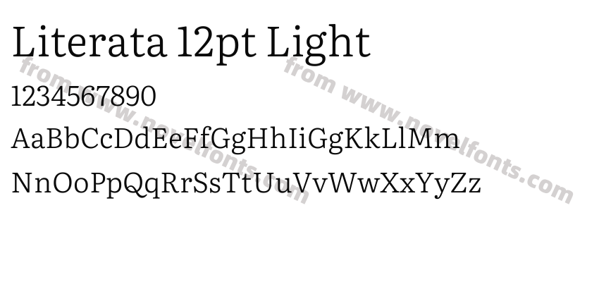 Literata 12pt LightPreview