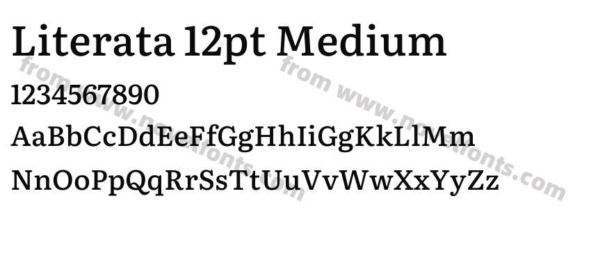 Literata 12pt MediumPreview
